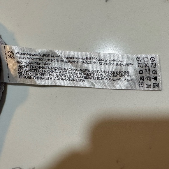 Zara lilac gingham cropped top Sz Medium - Picture 4 of 5